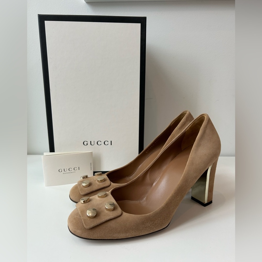 Spectacular Gucci suede heels - Picture 1 of 13